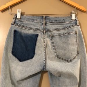 Distressed Banana Republic Girlfriend Jeans